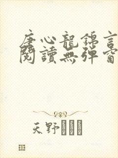 唐心龙锦言免费阅读无弹窗