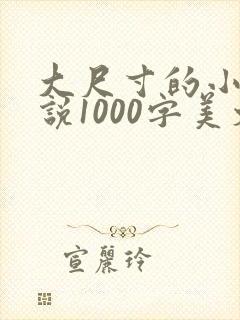 大尺寸的小黄说说1000字美文