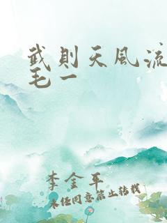 武则天风流艳情毛一