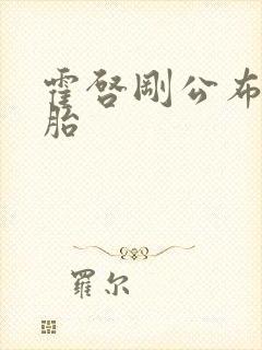 霍启刚公布龙凤胎