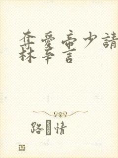 夺爱帝少请放手林辛言