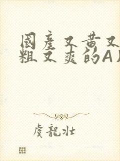 国产又黄又猛又粗又爽的A片小说