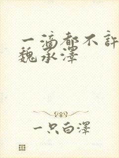 一滴都不许漏 魏承泽