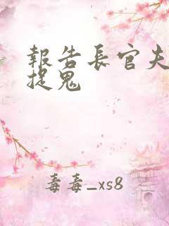 报告长官夫人在捉鬼