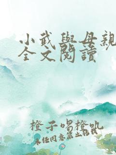 小武与母亲小说全文阅读