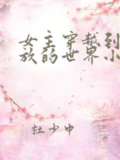 女主穿越到很开放的世界小说