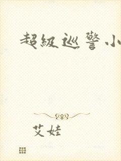 超级巡警小说