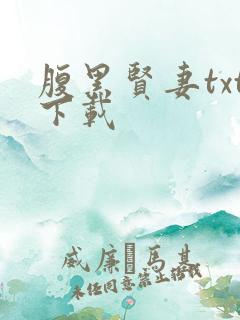 腹黑贤妻txt下载