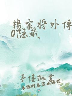 杨家将外传2.0隐藏