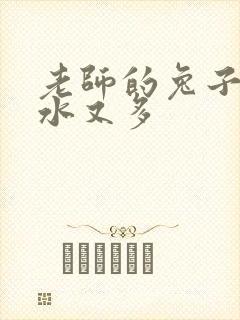 老师的兔子又软水又多