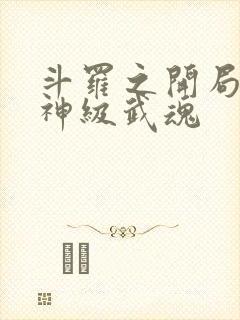 斗罗之开局签到神级武魂