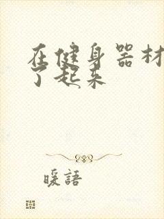 在健身器材上做了起来