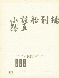 小说船到桥头自然直