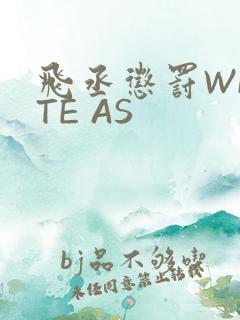 飞丞惩罚WRITE AS