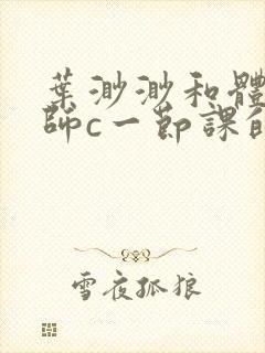 叶渺渺和体育老师c一节课的作文