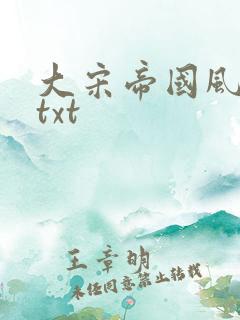 大宋帝国风云录txt