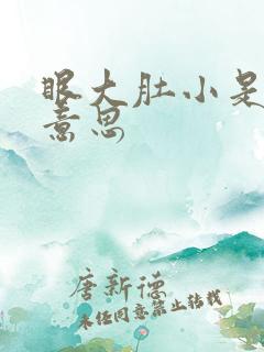 眼大肚小是什么意思