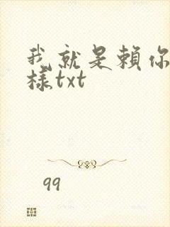 我就是赖你 怎样txt