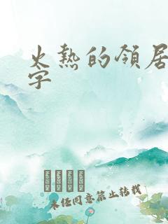 火热的领居中文字