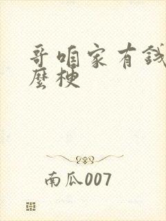 哥咱家有钱了什么梗