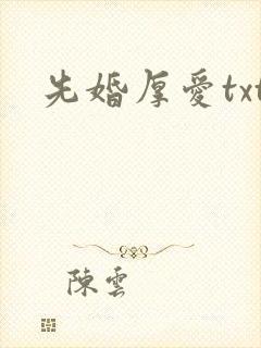 先婚厚爱txt