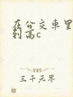 在公交车里c弄到高c