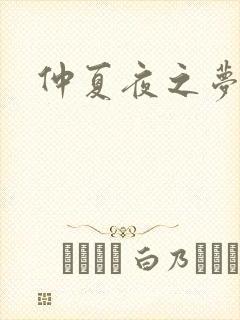 仲夏夜之梦小说