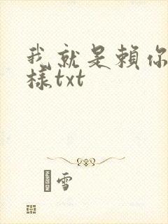 我就是赖你 怎样txt