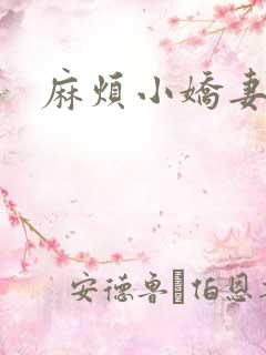 麻烦小娇妻