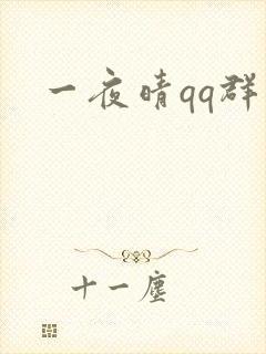 一夜晴qq群