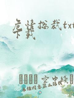 危情总裁txt下载