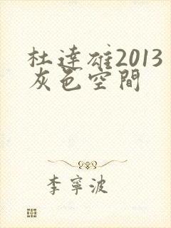 杜达雄2013灰色空间