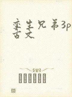 孪生兄弟3ph古文