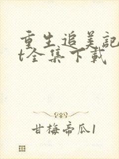 重生追美记txt全集下载