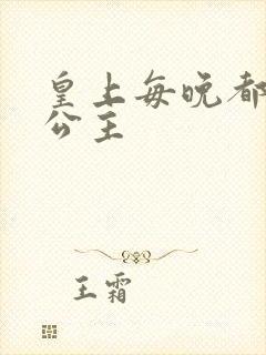 皇上每晚都要H公主