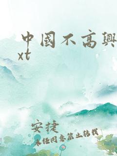 中国不高兴 txt