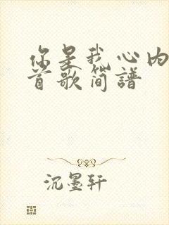 你是我心内的一首歌简谱