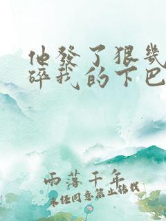 他发了狠几乎捏碎我的下巴