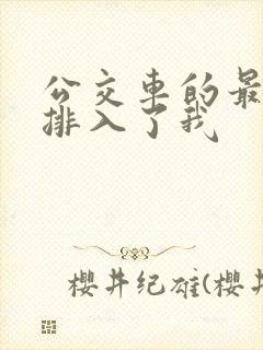 公交车的最后一排入了我