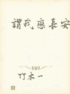 谓我恋长安