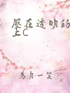 压在透明的玻璃上C