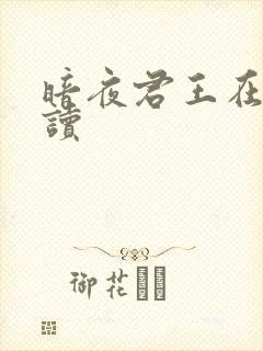 暗夜君王在线阅读