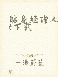 贴身经理人txt下载