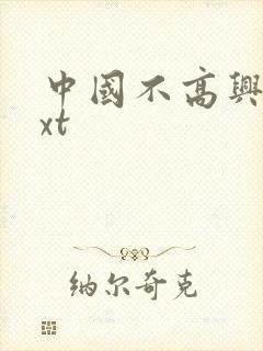 中国不高兴 txt