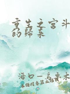 重生之宫斗炮灰的归来
