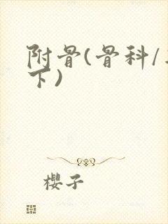 附骨(骨科/年下)