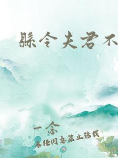 县令夫君不升堂