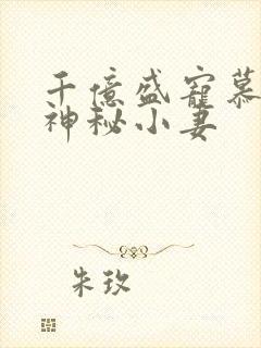 千亿盛宠慕少的神秘小妻