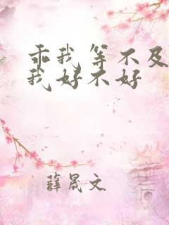 乖我等不及了给我好不好