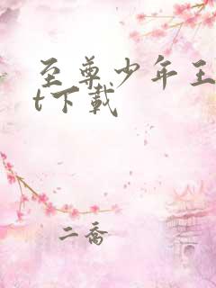 至尊少年王txt下载